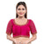 Graceful Magenta Designer Indian Traditional Round Neck Saree Blouse Choli (KP-230ELB-Magenta)