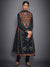 RI Ritu Kumar Black & Red Hand Embroidered Suit Set