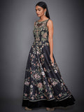 RI-Ritu-Kumar-Black-Embroidered-Floral-Gown-Side-View1