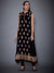 RI Ritu Kumar Black Embroidered Velvet Suit Set
