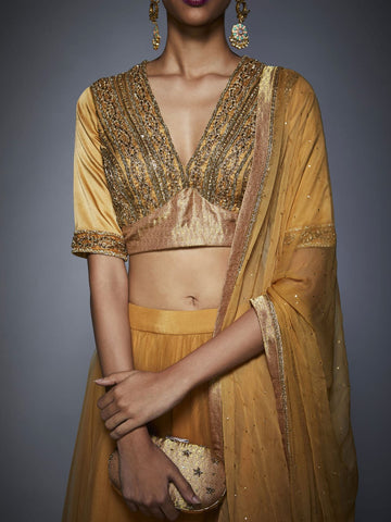 Image Title RI-Ritu-Kumar-Gold-Zardozi-Lehenga-Set-CloseUp