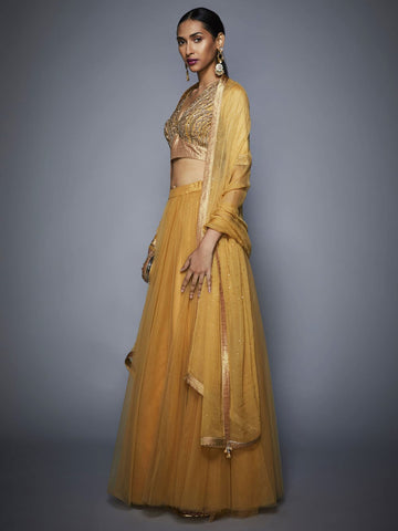Image Title RI-Ritu-Kumar-Gold-Zardozi-Lehenga-Set-Side-View1