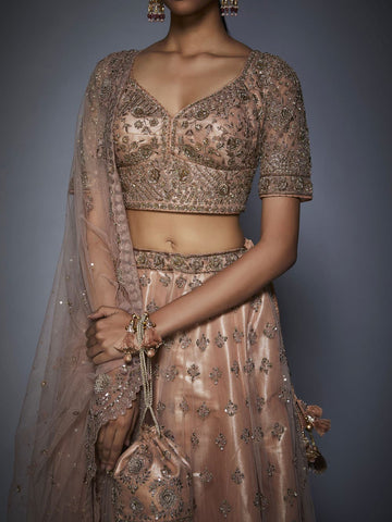 Image Title RI-Ritu-Kumar-Pastel-Pink-Floral-Net-Lehenga-Set-Closeup