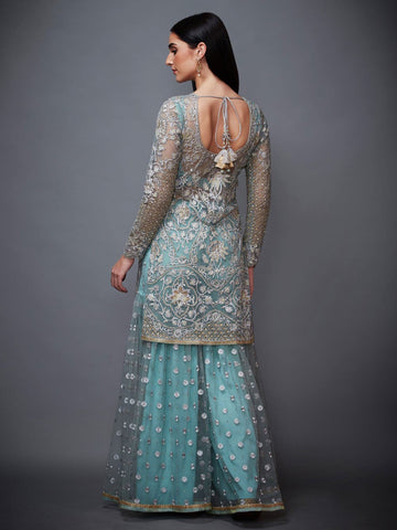 Image Title RI-Ritu-Kumar-Powder-Blue-Floral-Ensemble-Back