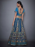 RI-Ritu-Kumar-Royal-Blue-And-Turquoise-Embroidered-Lehanga-Set-Back