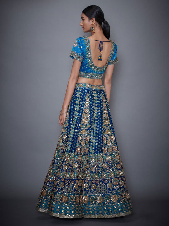RI-Ritu-Kumar-Royal-Blue-And-Turquoise-Embroidered-Lehanga-Set-Back