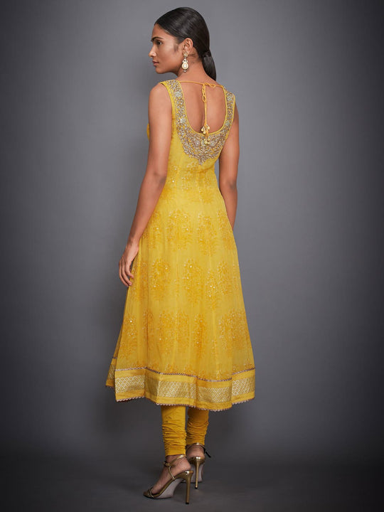 RI-Ritu-Kumar-Yellow-Embroidered-Crepe-Suit-Set-Back