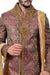 Royal Multicolor Zari Brocade With Ethnic Dhoti Indian Wedding Sherwani For Men - RK2056