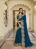 Image Title Princess Look Embroidered Pre-Pleated Ready-Made Sari-SHL-7211