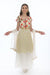 Sensual & Modern White and Gold Anarkali Gown