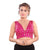 Spectacular Designer Indian Pink Plunging V-Neckline Sleeveless Saree Blouse Choli (VFJKP-28-Pink)