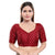 Enthralling Maroon Designer Indian Traditional Zari Weaved Motifs Elbow Sleeves Saree Blouse Choli (X-986ELB-Maroon)