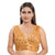 Mesmerizing Golden Designer Indian Plunging V-Neckline Saree Blouse Choli (X-995NS-Gold)