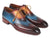 Paul Parkman Three Tone Wingtip Oxfords Bordeaux & Blue & Camel Shoes (ID#AL3249TU)