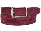 PAUL PARKMAN Men's Purple Suede Belt (ID#B06-PURP) (M)