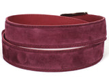 Image Title PAUL PARKMAN Men's Purple Suede Belt (ID#B06-PURP) (M)