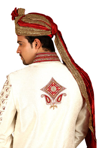 Image Title Royal Indian Wedding White Sherwani For Men