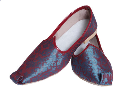 Image Title Green Maroon Royal Mojari Juti BLSNT0113