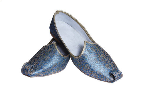 Image Title Firozi Rich Blue Color Royal Mojari Juti BLSNT0119