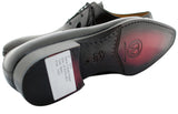 Image Title Oscar William Grey/Black Fulham Palace Men's Luxury Classic Leather Shoes-7.5