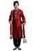 Saris and Things Maroon Shantoon Readymade Ethnic Indian Kurta Pajama for Men