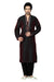 Saris and Things Maroon Jacquard Readymade Ethnic Indian Kurta Pajama for Men