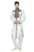 Saris and Things White Art Silk Readymade Ethnic Indian Kurta Pajama for Men