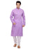 Saris and Things Lavender Cotton Readymade Ethnic Indian Kurta Pajama for Men