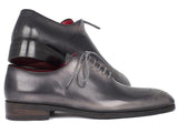Image Title Paul Parkman Men's Gray & Black Wholecut Oxfords Shoes (ID#KR254GRY) Size 10.5-11 D(M) US