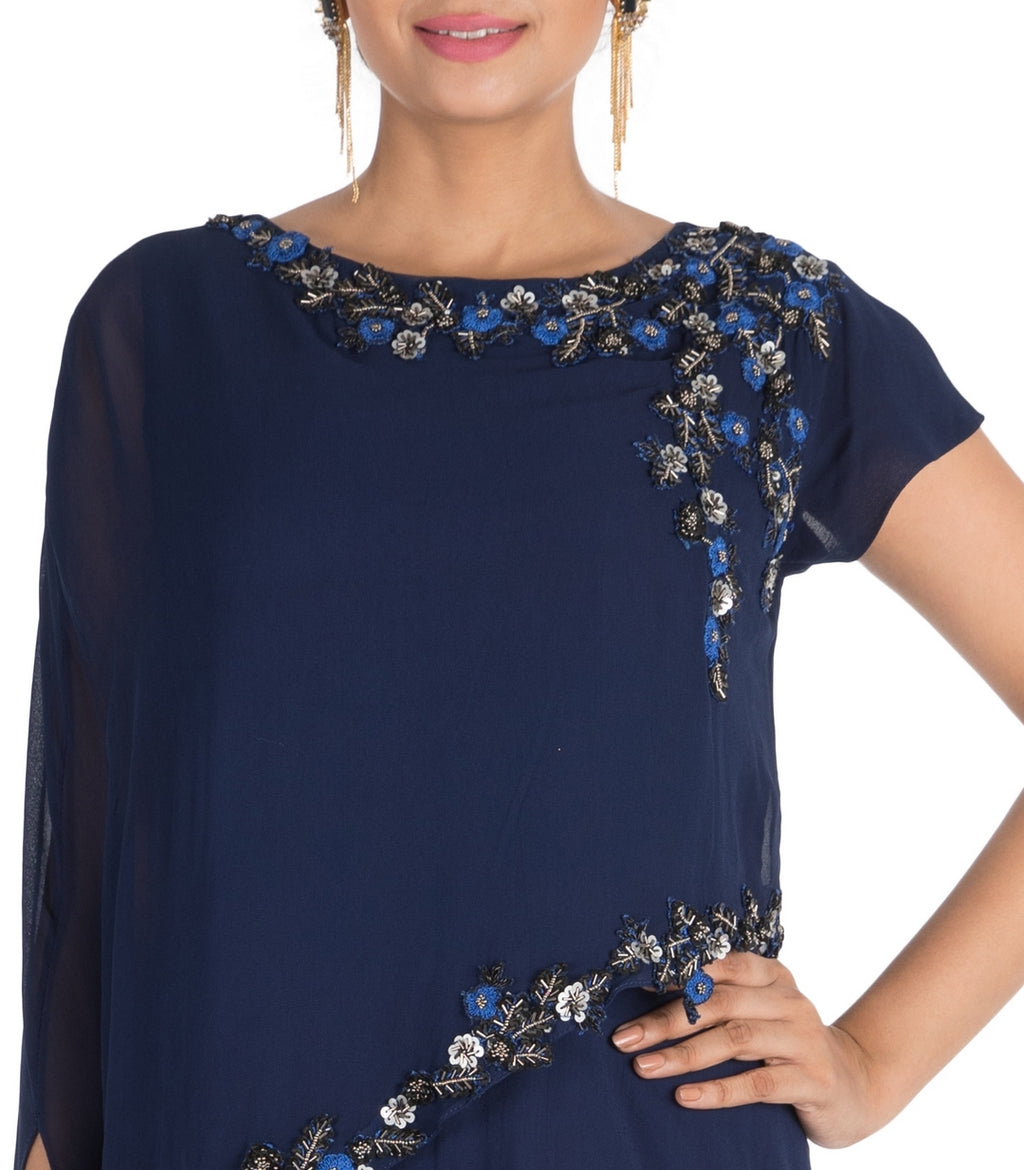 Image Title Indigo Blue Gown