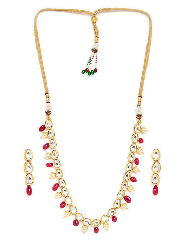 Image Title Kundan Neckpiece With Earrings - MRR284