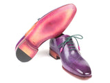 Paul Parkman Opanka Construction Purple Hand-Painted Oxfords Shoes (ID#OPK66KD) Size 7.5 D(M) US