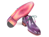 Paul Parkman Opanka Construction Purple Hand-Painted Oxfords Shoes (ID#OPK66KD) Size 8-8.5 D(M) US