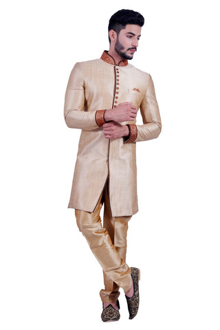 Image Title Daffodil Gold Indian Wedding Indo-Western Sherwani for Men
