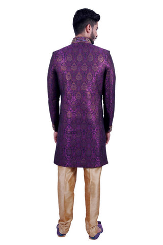 Image Title Designer Multi Colored Indian Festivals Indo-Western Sherwani for Men