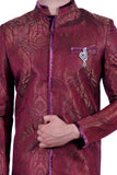 Image Title Short Multicolor Indian Wedding Indo-Western Sherwani for Men