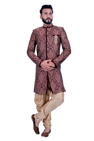 Image Title Royal Groom Indian Wedding Indo-Western Sherwani for Men