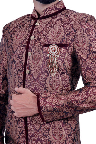 Image Title Royal Groom Indian Wedding Indo-Western Sherwani for Men