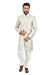 Creamy White Indian Wedding Indo-Western Sherwani for Men