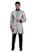 Silver Grey Indian Wedding Indo-Western Sherwani for Men