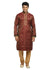 Rust Indian Wedding Kurta Pajama Sherwani for Men