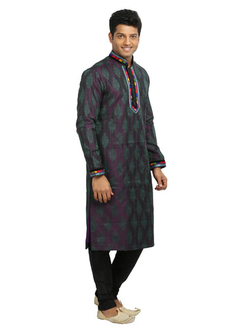 Image Title Blueviolet Indian Wedding Kurta Pajama Sherwani for Men