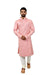 Indian Traditional Brocade Silk Cotton Candy Kurta Pajama for Men