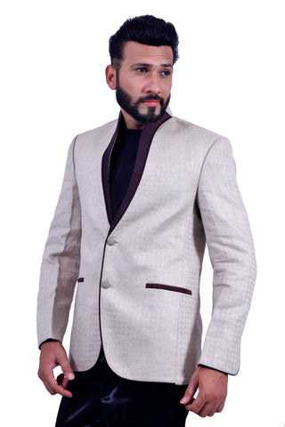 Image Title Perfectly Fitted Wheat Blazer for Men