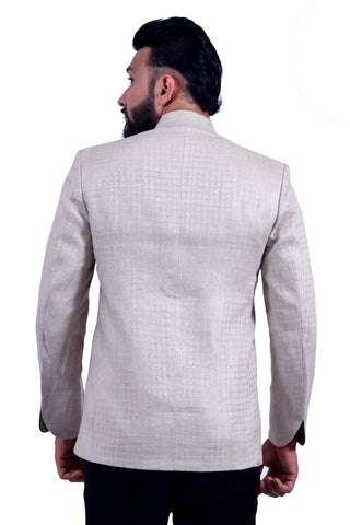 Image Title Perfectly Fitted Wheat Blazer for Men