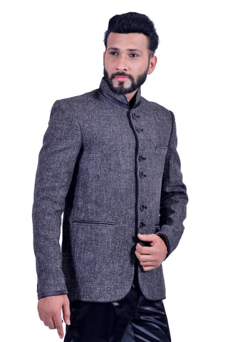 Image Title Dark Gray Blazer for Men