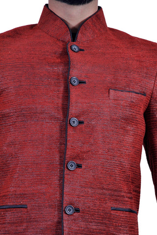Image Title Brick Red Blazer for Men