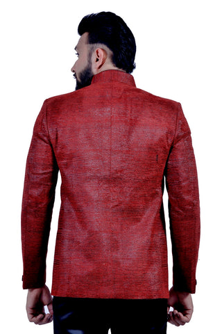 Image Title Brick Red Blazer for Men
