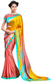Image Title Digital Print Sensual Crepe Silk Saree Sari D-304