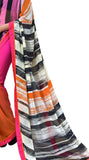 Image Title Digital Print Crepe Silk Vivacious Shaded Saree Sari D-318